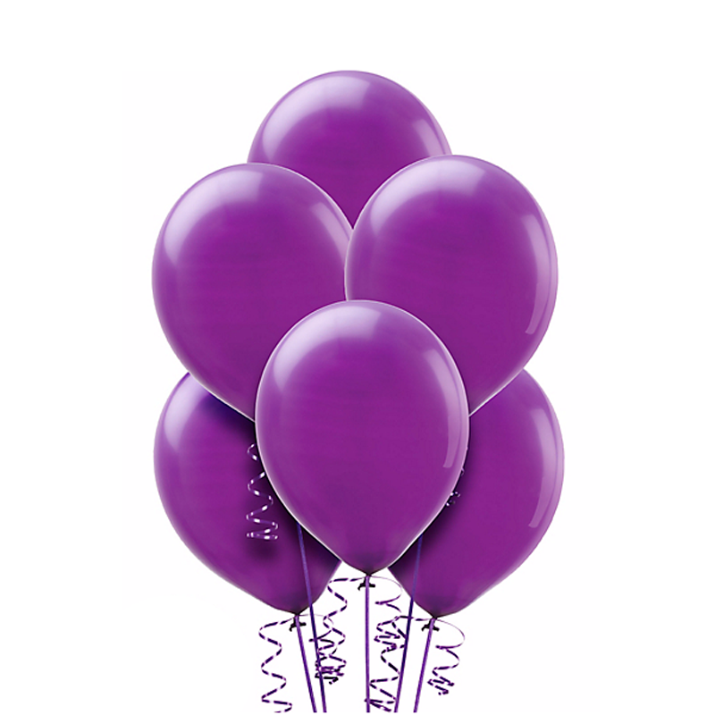 Воздушный шарик Фиолетовый, металлик.