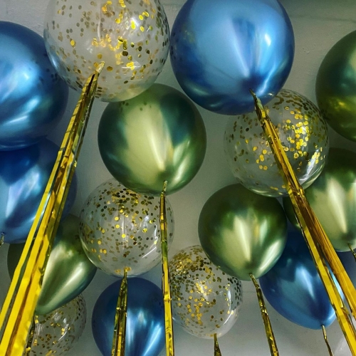 Шары под потолок с дождиком Шары под потолок с дождиком