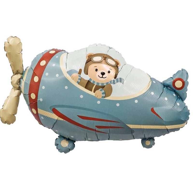 Шар Фигура Самолет с медведем