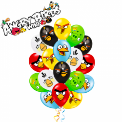 Гелиевые шары Злые Птички 