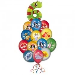 «Яркий акцент» букет на день рождения из 22 воздушных шаров