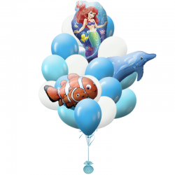 «Приключения Русалочки» букет на День рождения для девочки