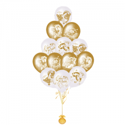 Шары на свадьбу с надписями для молодоженов