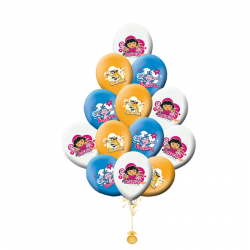 Композиция из 15 шаров на  день рождения «Даша»