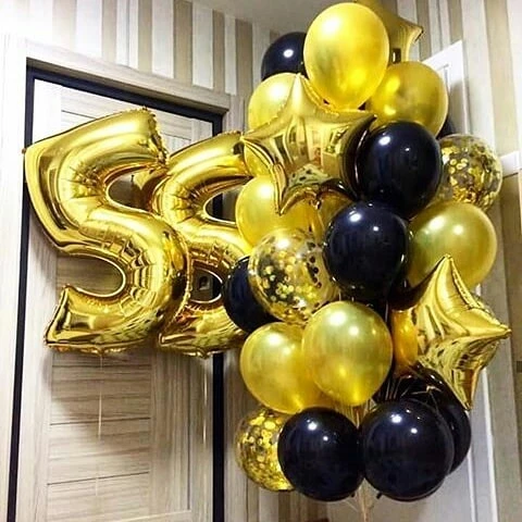 Фонтан из шаров на юбилей мужчине