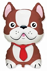 Шар Фигура Бульдог коричневый