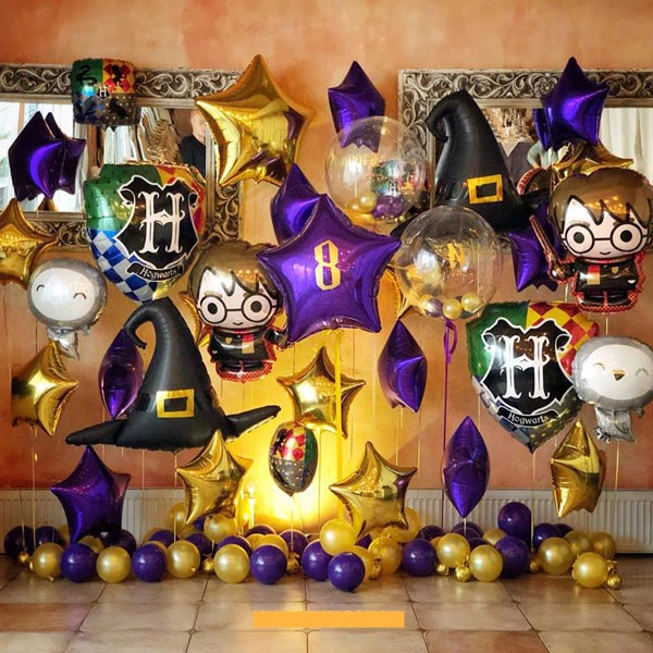 Композиция из шаров в стиле Гарри Поттер «Приключение в Хогвартсе»
